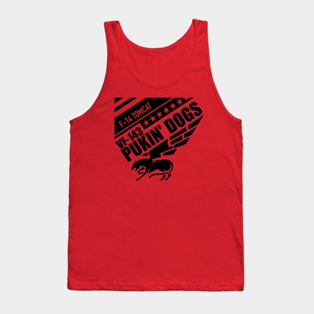 VF-143 Pukin' Dogs - F-14 Tomcat Tank Top by Firemission45